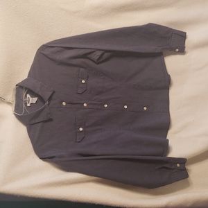 Old Navy Pinstripe Stretch Button Down Shirt